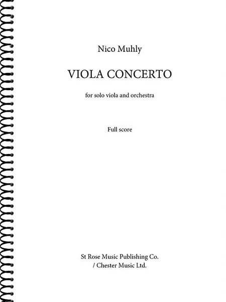 Viola Concerto : For Solo Viola and Orchestra (2014).