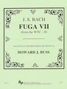 Fuga VII From The Well-Tempered Clavier, Book 2, BWV 876 : For Wind Quartet.