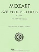 Ave Verum Corpus : For Clarinet Quartet.