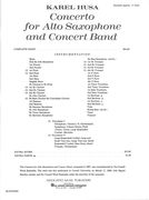 Concerto : For Alto Saxophone and Concert Band.