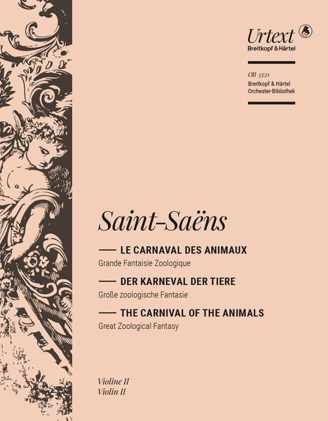 Carnival of The Animals : For Chamber Ensemble Or Small Orchestra [Violin 2 Part].