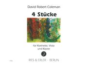4 Stücke : Für Klarinette, Viola und Klavier.