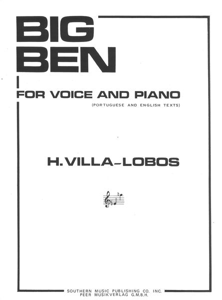 Big Ben : For Voice and Piano.