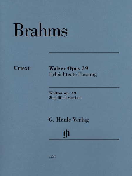 Walzer, Op. 39 : Erleichterte Fassung / edited by Katrin Eich.