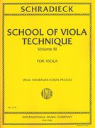 School of Viola Technique, Vol. III / edited by Paul Neubauer.