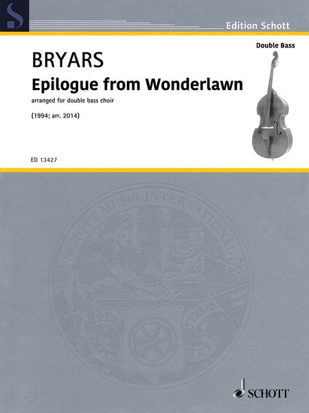 Epilogue From Wonderlawn (1994) : arranged For Double Bass Choir (2014).