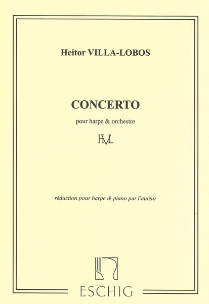 Concerto : Pour Harpe Et Orchestre - Piano reduction by The Composer.