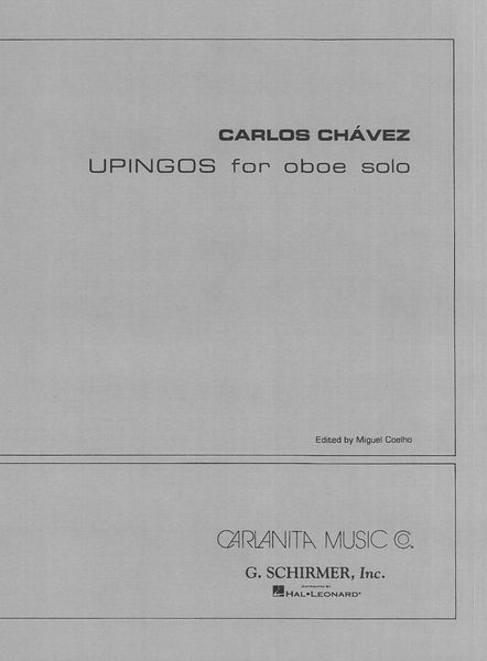Upingos : For Oboe Solo / edited by Miguel Coelho.