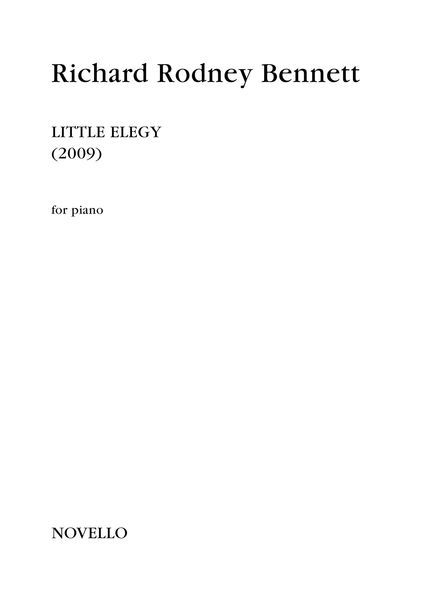 Little Elegy : For Piano (2009).