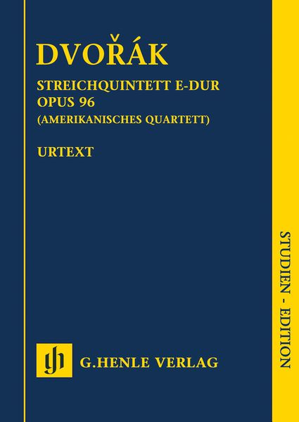 Streichquartett F-Dur, Op. 96 (Amerikanisches Quartett) / edited by Peter Jost.