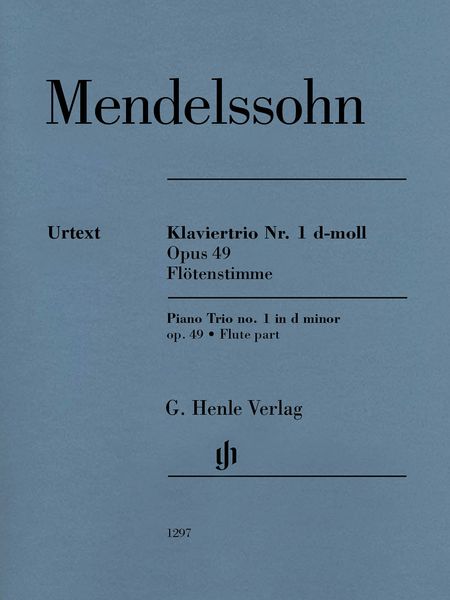 Klaviertrio Nr. 1 D-Moll, Op. 49 : Flötenstimme / edited by Andras Adorjan.