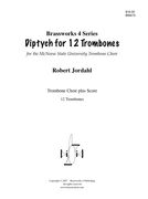 Diptich : For Twelve Trombones.