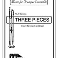 Three Pieces : For Six B-Flat Trumpets.