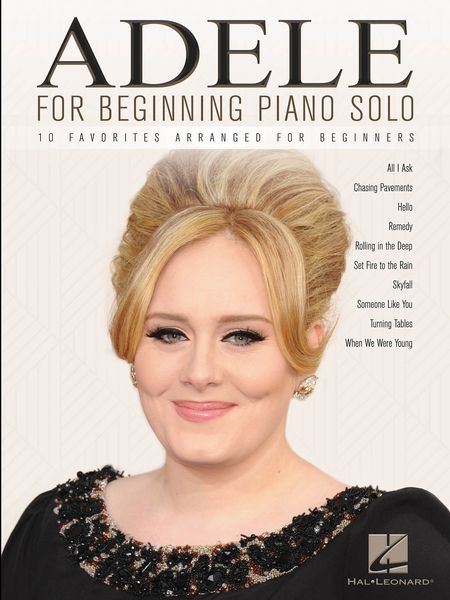 Adele For Beginning Piano Solo.