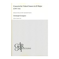 Concerto : For Viola d'Amore In D Major (GWV 314) / edited by Alejandro Garri.