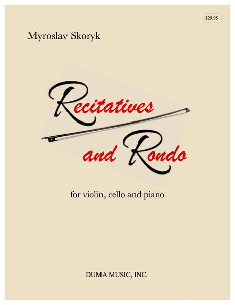 Recitatives and Rondo : For Violin, Cello and Piano.