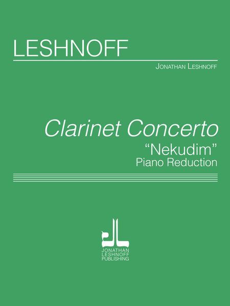 Clarinet Concerto (Nekudim) - Piano reduction.