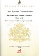 Cicala Della Cetra d'Eunomio - Suite Nr. 3 : Für 2 Oboen, Fagott, Streicher und Basso Continuo.
