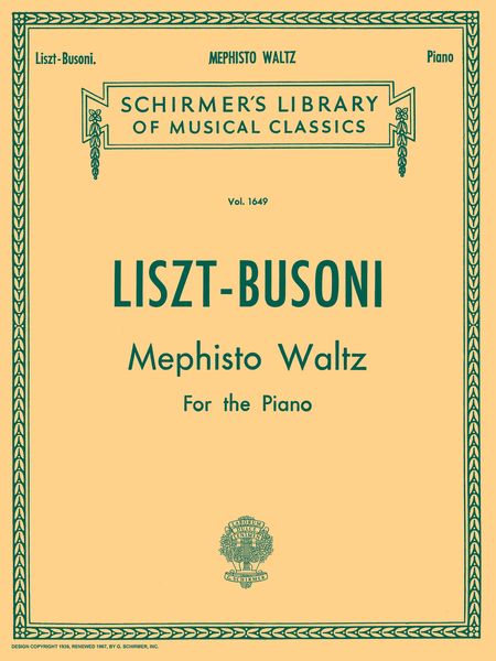 Mephisto Waltz : For Piano / edited by Ferrucio Busoni.