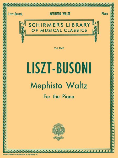 Mephisto Waltz : For Piano / edited by Ferrucio Busoni.