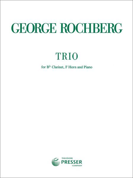 Trio : For B-Flat Clarinet, F Horn & Piano.