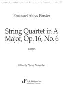 String Quartet In A Major, Op. 16, No. 6 / edited by Nancy November.