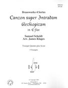 Canzon Super Intradam Aechiopicam In Eb : For Trumpet Quintet / arr. by James Klages.