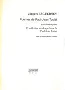 Poèmes De Paul-Jean Toulet : Pour Chant Et Piano (1943) / edited by Mary Dibbern.