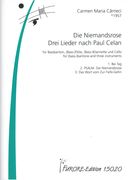 Niemandsrose - Drei Lieder Nach Paul Celan : For (Bass-)Baritone and Three Instruments.