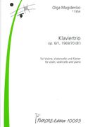 Klaviertrio, Op. 6/1 : Für Violine, Violoncello und Klavier (1969/70).