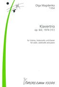 Klaviertrio, Op. 6/2 : Für Violine, Violoncello und Klavier (1974).