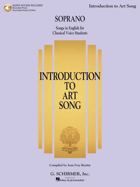 Introduction To Art Song - Songs In English For Classical Voice Students : For Soprano.