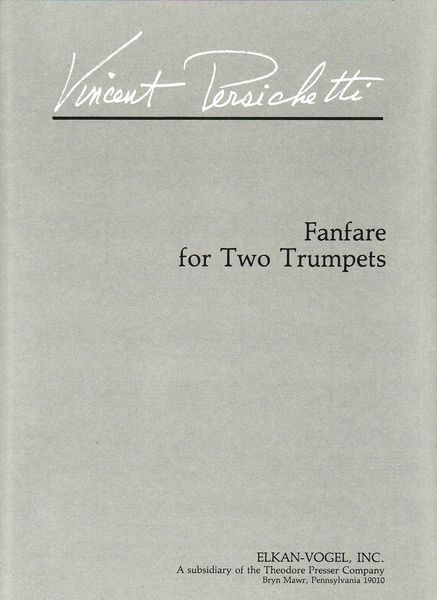 Fanfare, Opus 164a : For Two Trumpets.