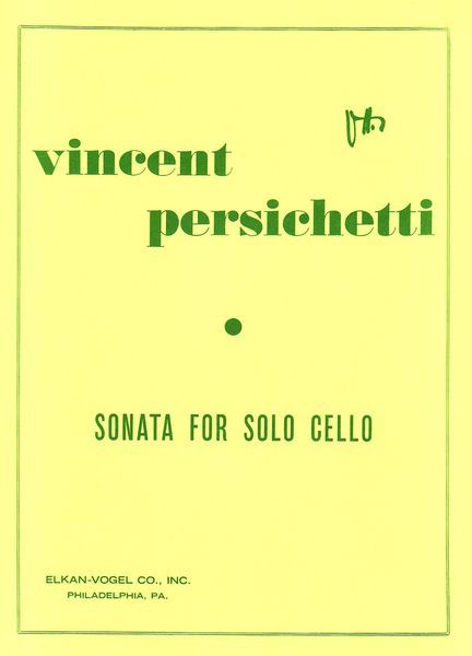 Sonata : For Solo Cello.