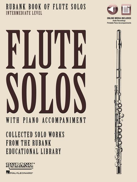 Rubank Book of Flute Solos : Flute Solos With Piano Accompaniment - Intermediate Level.
