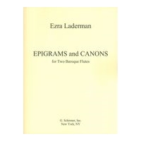 Epigrams and Canons : For Two Baroque Flutes (1989).
