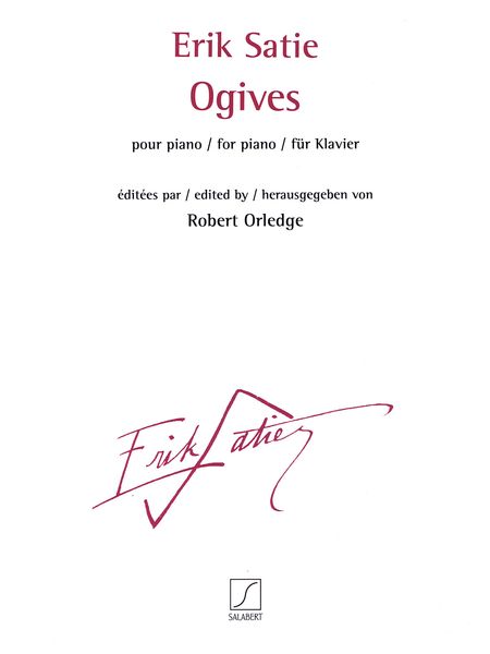 Ogives : Pour Piano / edited by Robert Orledge.