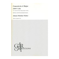 Concerto In A Major (MWV 5.20) : For 2 Transverse Flutes, Strings and Basso Continuo.