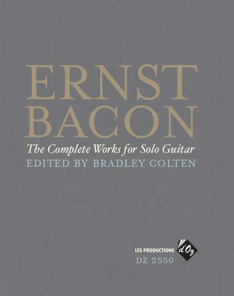 Complete Works For Solo Guitar / edited by Bradley Colten.