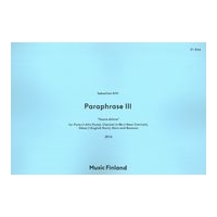 Paraphrase III (Soave Dolore) : For Flute, Clarinet, Oboe, Horn and Bassoon (2016).