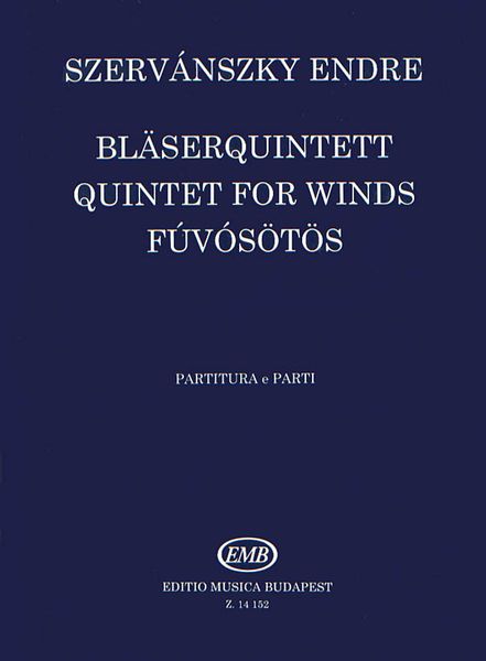 Quintet For Winds (1953) (Flute, Oboe, Clarinet, Horn, Bassoon).