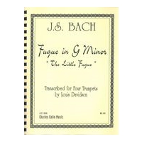 Fugue In G Minor : For Trumpet Quartet / transcribed by Louis Davidson.