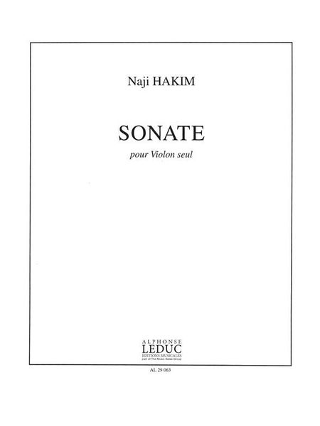 Sonate : Pour Violon Seul.