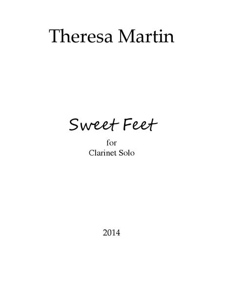 Sweet Feet : For Solo Clarinet.