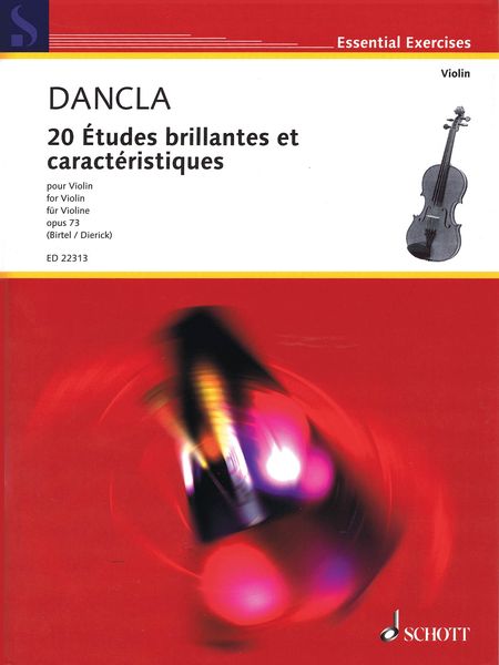 20 Études Brillantes Et Caracteristiques, Op. 73 : Pour Violon / edited by Wolfgang Birtel.