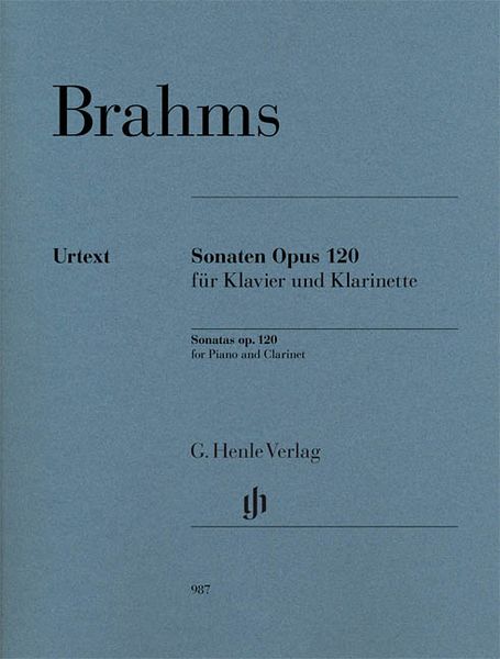 Sonatas, Op. 120, Nos. 1 and 2 : For Clarinet and Piano / edited by Egon Voss & Johannes Behr.
