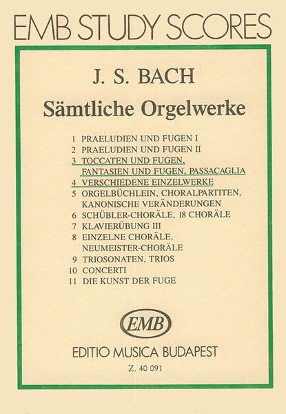 Complete Organ Works, Vol. 3-4 : Toccaten und Fugen, Fantasien und Fugen, Einzelwerke.
