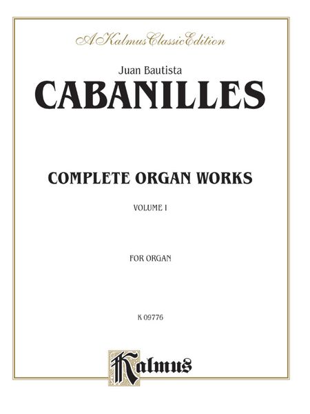 Complete Organ Works, Vol. 1.