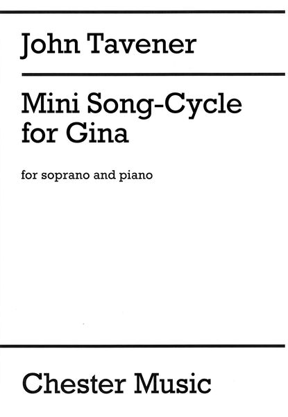 Mini Song-Cycle For Gina : For Soprano and Piano (1984).