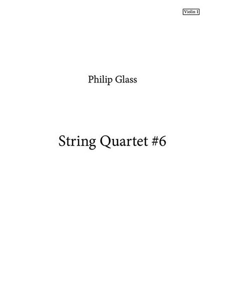 String Quartet No. 6 (2013).